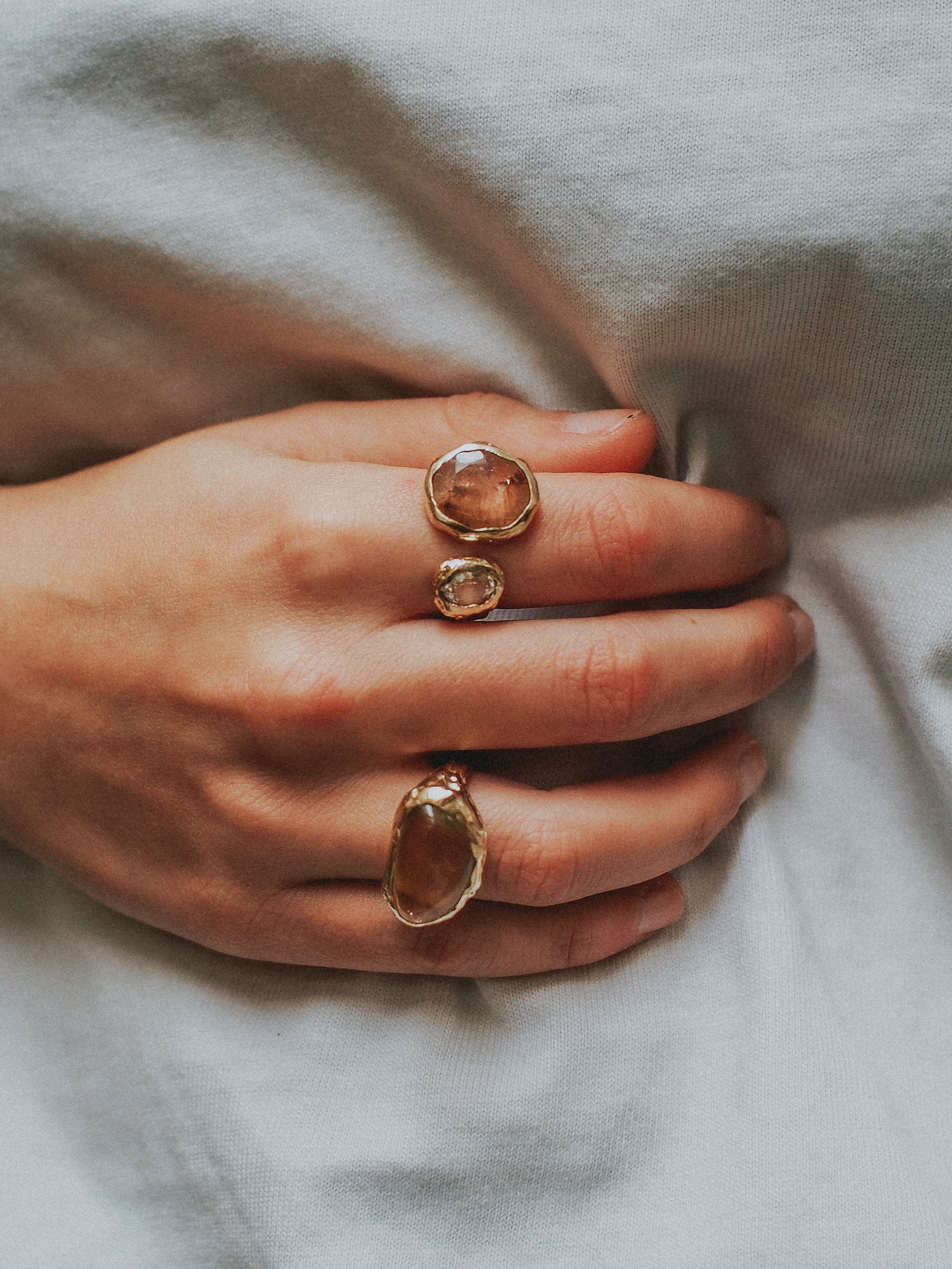 Gold Lemon Quartz N°87 🄼