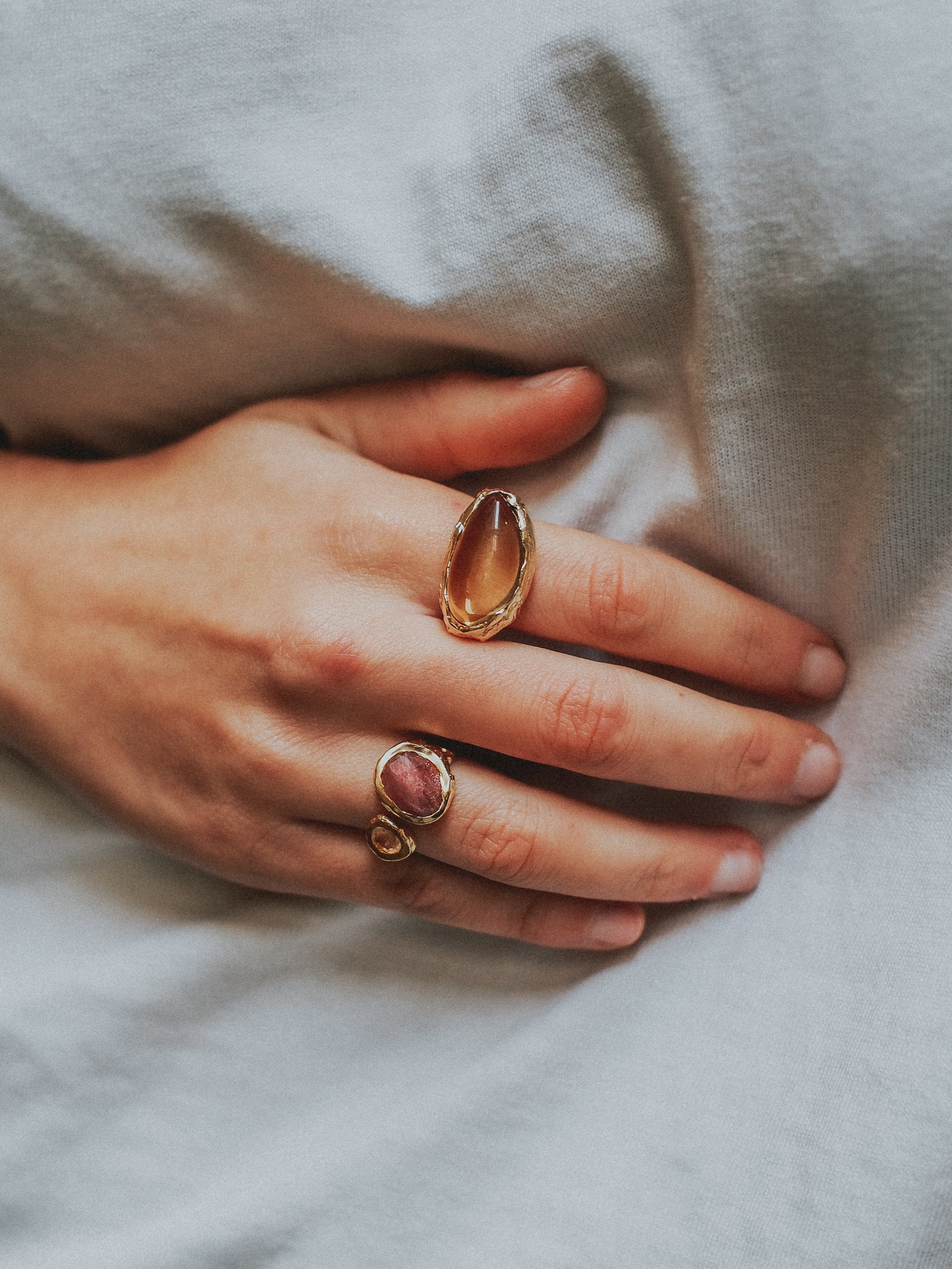 Gold Lemon Quartz N°86 🄻