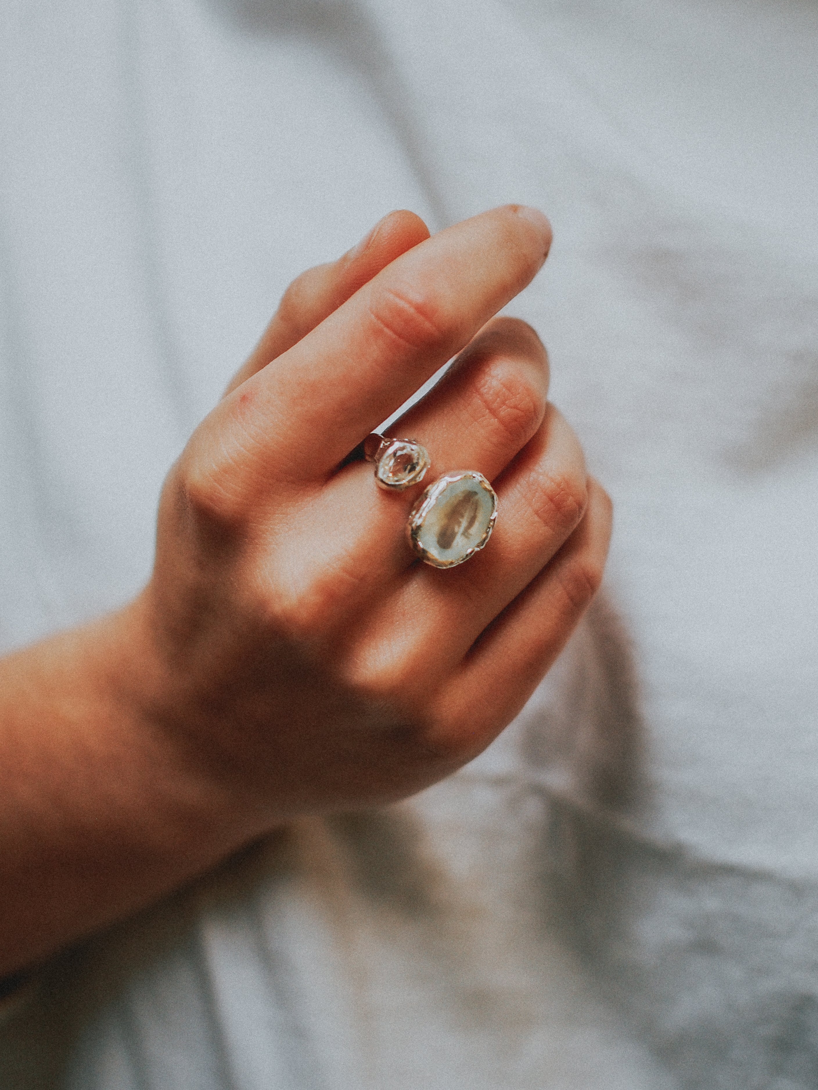 Silver Prehnite N°115 🄼